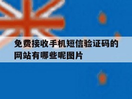 免费接收手机短信验证码的网站有哪些呢图片