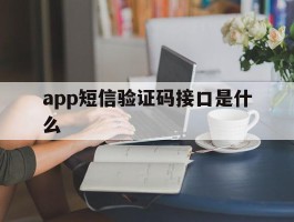 app短信验证码接口是什么