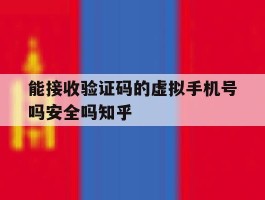 包含能接收验证码的虚拟手机号吗安全吗知乎的词条