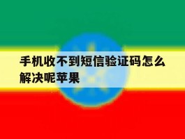 手机收不到短信验证码怎么解决呢苹果