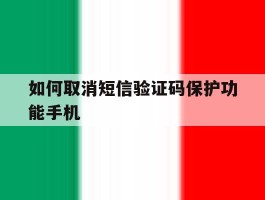 如何取消短信验证码保护功能手机