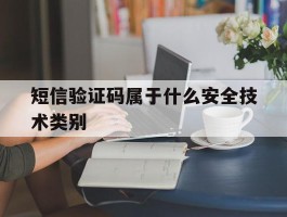 短信验证码属于什么安全技术类别