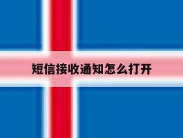 短信接收通知怎么打开