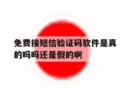包含免费接短信验证码软件是真的吗吗还是假的啊的词条