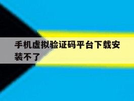 手机虚拟验证码平台下载安装不了