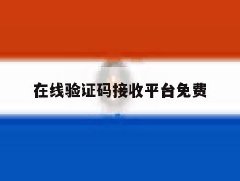 在线验证码接收平台免费