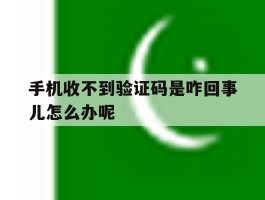 手机收不到验证码是咋回事儿怎么办呢