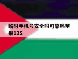 包含临时手机号安全吗可靠吗苹果12S的词条