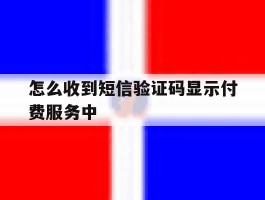 怎么收到短信验证码显示付费服务中