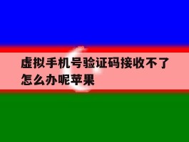 虚拟手机号验证码接收不了怎么办呢苹果