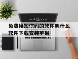 免费接短信码的软件叫什么软件下载安装苹果