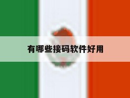 有哪些接码软件好用