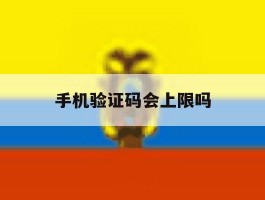 手机验证码会上限吗