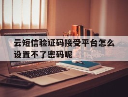 云短信验证码接受平台怎么设置不了密码呢的简单介绍