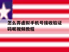 怎么弄虚拟手机号接收验证码呢视频教程