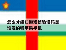 关于怎么才能知道短信验证码是谁发的呢苹果手机的信息