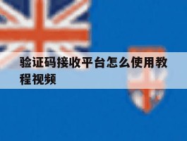 验证码接收平台怎么使用教程视频
