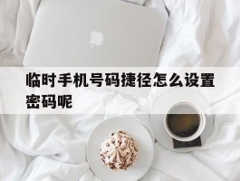 临时手机号码捷径怎么设置密码呢