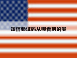 短信验证码从哪看到的呢