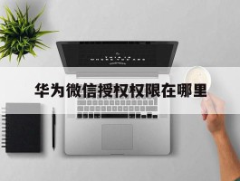 华为微信授权权限在哪里