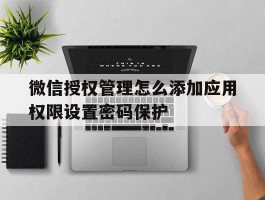 微信授权管理怎么添加应用权限设置密码保护的简单介绍