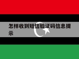 怎样收到短信验证码信息提示