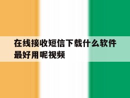 在线接收短信下载什么软件最好用呢视频