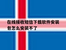 在线接收短信下载软件安装包怎么安装不了