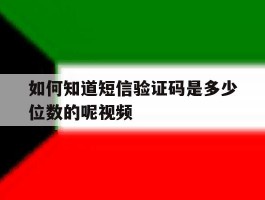 如何知道短信验证码是多少位数的呢视频