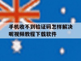 手机收不到验证码怎样解决呢视频教程下载软件的简单介绍